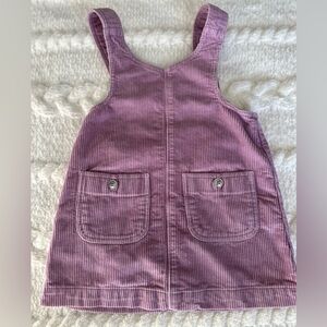 BabyGap purple velvet overall dress size 12-18 months